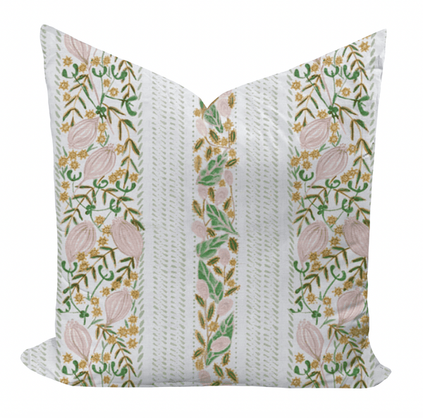 Lawrence in Mint Pink by Ferrick Mason Pillow Cover - Liza Pruitt