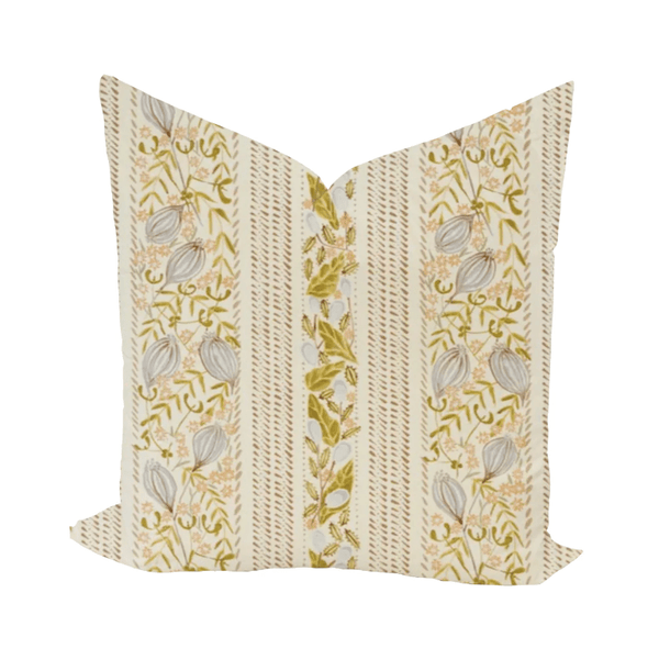 Lawrence in Periwinkle/Brown by Ferrick Mason Pillow Cover - Liza Pruitt