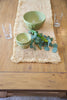 Lazio Crochet Raffia Table Runner, Woven Tabletop - Liza Pruitt
