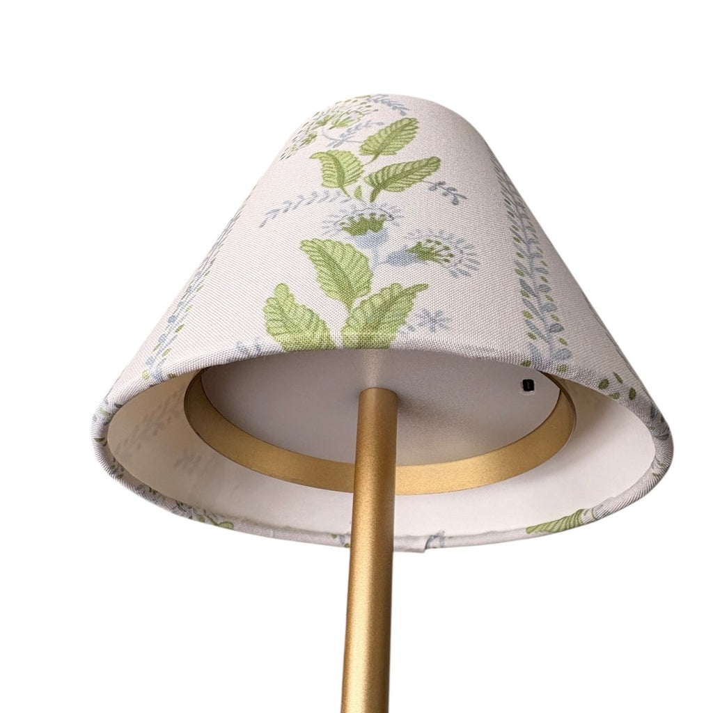 LED Lamp Shade Cover | Blue Rattan - Liza Pruitt
