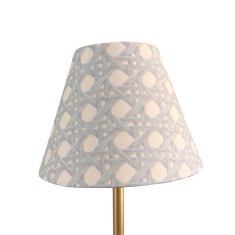LED Lamp Shade Cover | Blue Rattan - Liza Pruitt