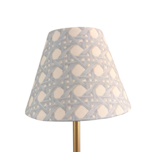 LED Lamp Shade Cover | Blue Rattan - Liza Pruitt