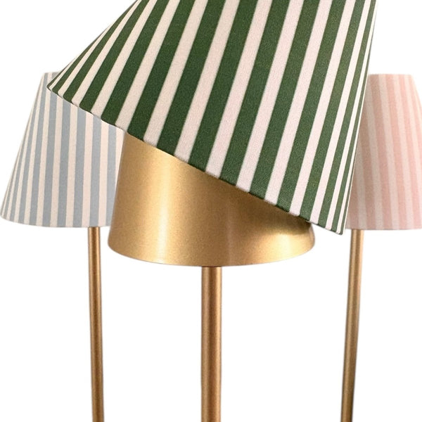 LED Lamp Shade Cover | Green Stripe - Liza Pruitt