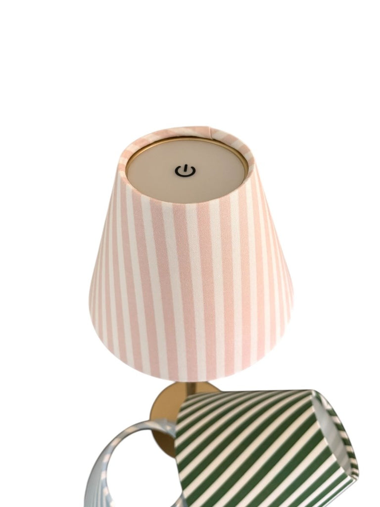 LED Lamp Shade Cover | Pink Stripe - Liza Pruitt