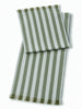 Lido Stripe Cotton Table Runner in Oliva - Liza Pruitt