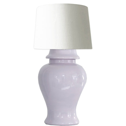 Light Lavender Ginger Jar Lamp - Liza Pruitt