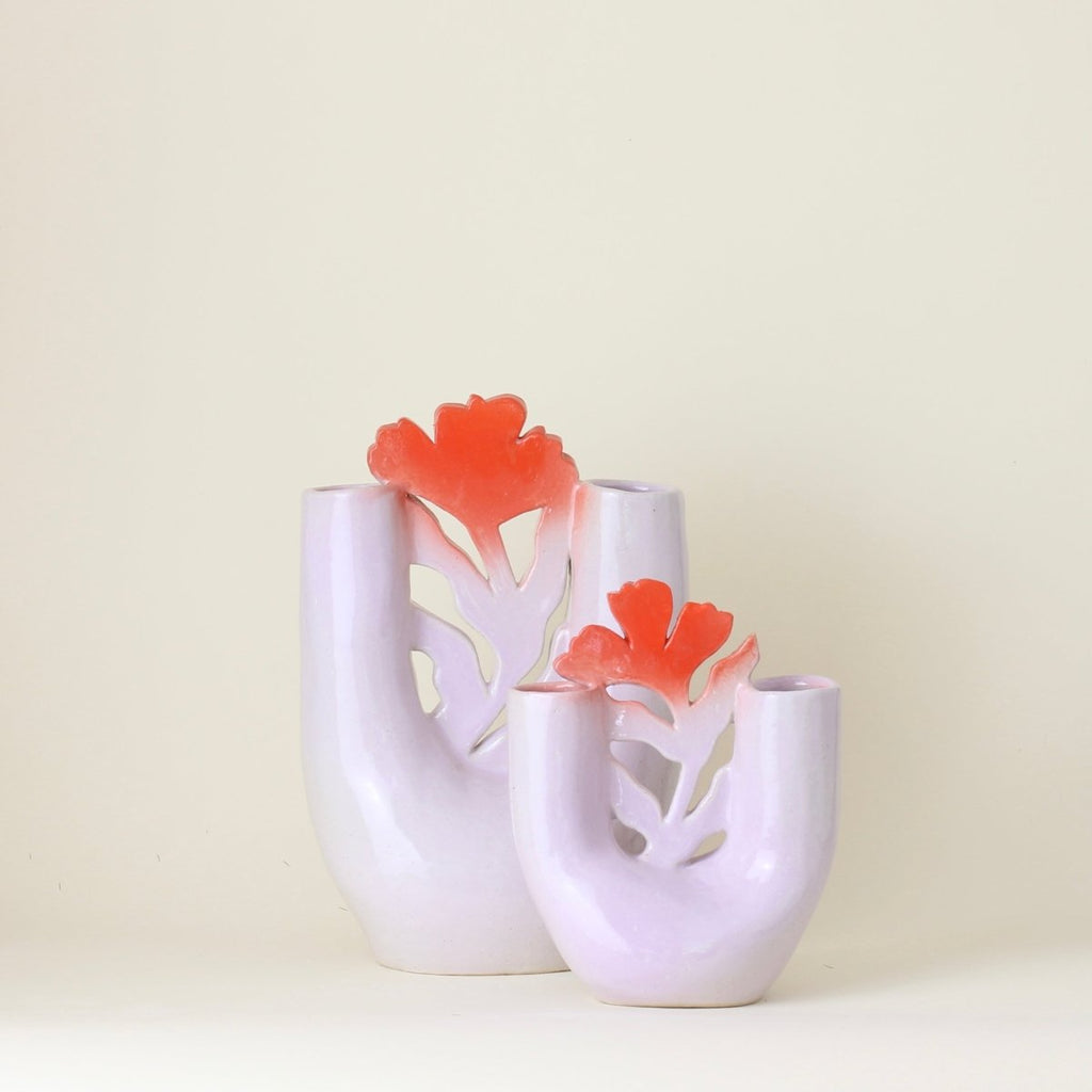 Lilac Double Vase I | 8.25" h x 5.5" w - Liza Pruitt