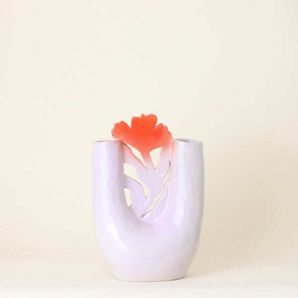Lilac Double Vase I | 8.25" h x 5.5" w - Liza Pruitt