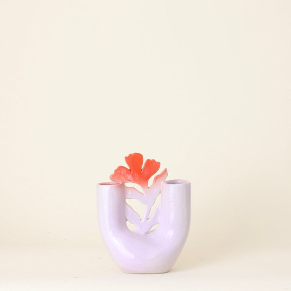 Lilac Double Vase II | 6" h x 4.5" w - Liza Pruitt