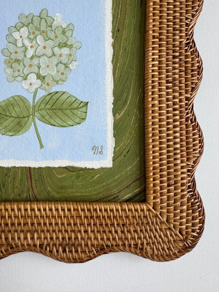 Limelight Hydrangea | 11.5" h x 13.5" w | Framed - Liza Pruitt