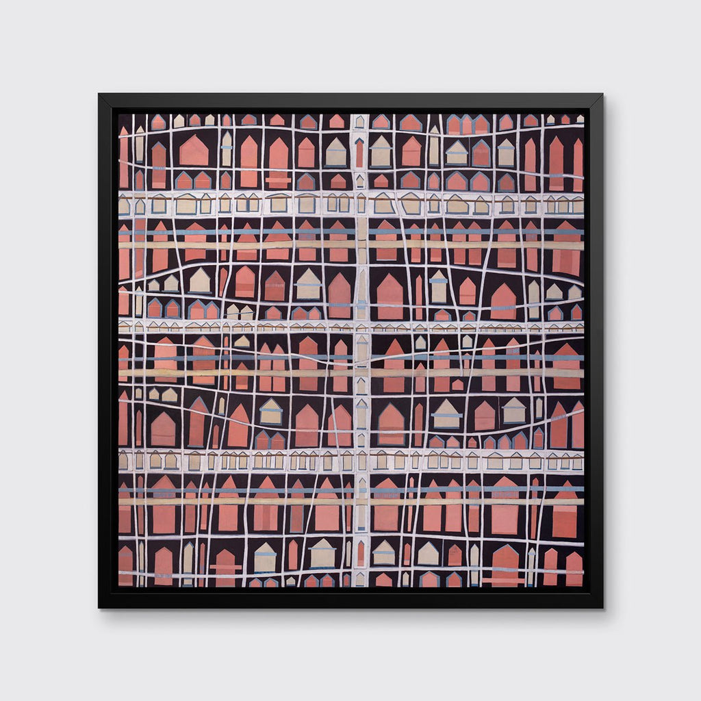 Little Pink Huts - Open Edition Canvas Print - Liza Pruitt