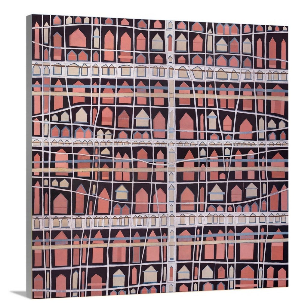 Little Pink Huts - Open Edition Canvas Print - Liza Pruitt