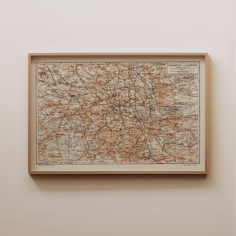 London - Vintage Map - Liza Pruitt