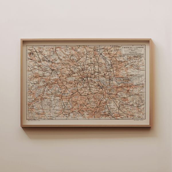 London - Vintage Map - Liza Pruitt