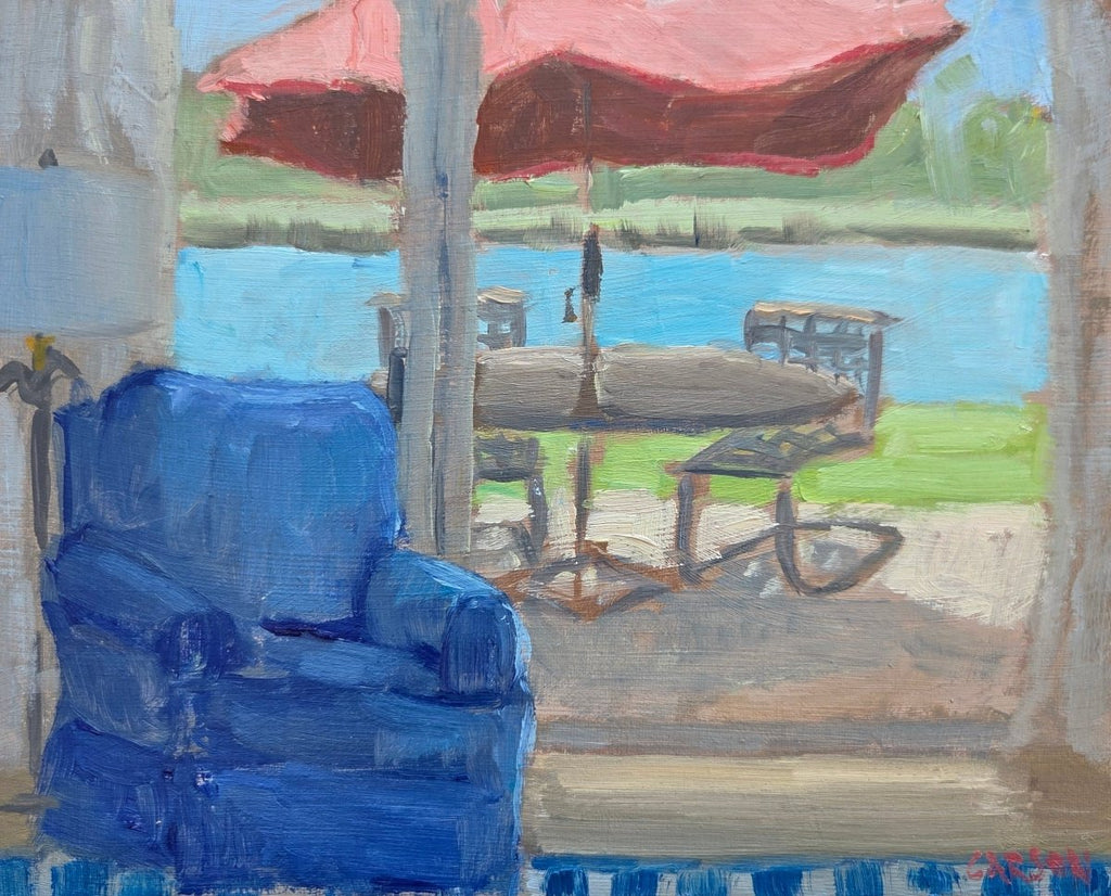 Looking Out From the Beach House | 8" h x 10" w - Liza Pruitt