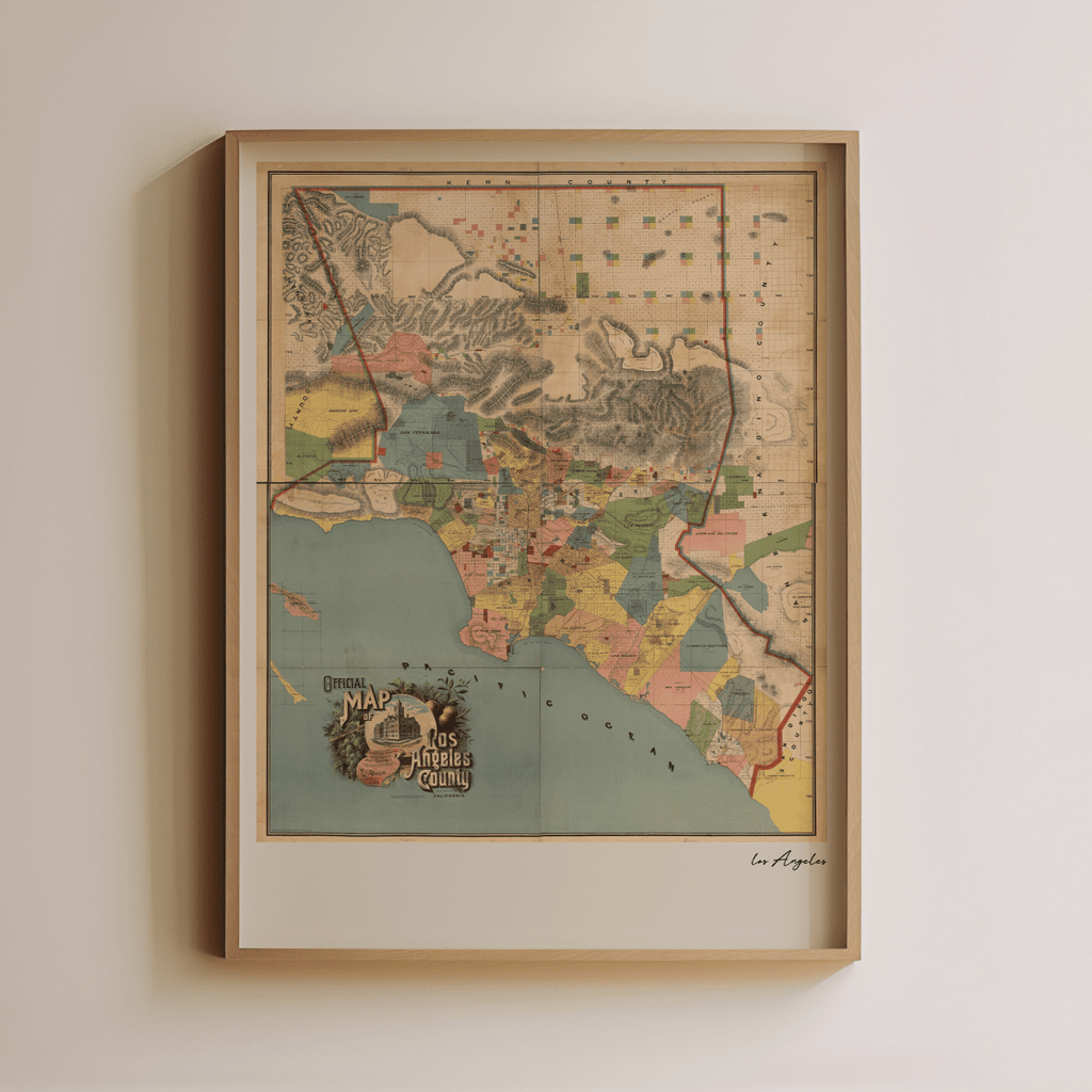 Los Angeles Vintage Map - Liza Pruitt