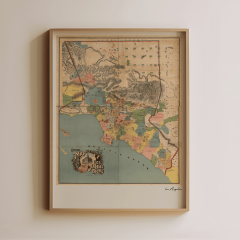 Los Angeles Vintage Map - Liza Pruitt