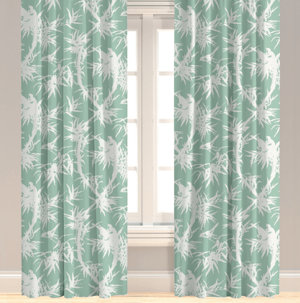Louise in Seafoam Drapery Panel - Liza Pruitt