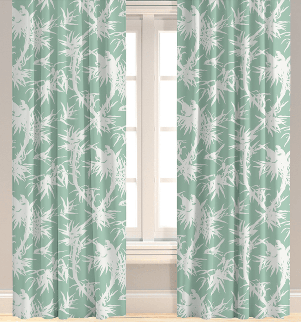 Louise in Seafoam Drapery Panel - Liza Pruitt