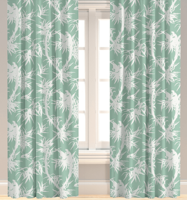 Louise in Seafoam Drapery Panel - Liza Pruitt