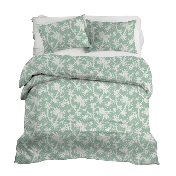 Louise in Seafoam Duvet Cover - Liza Pruitt