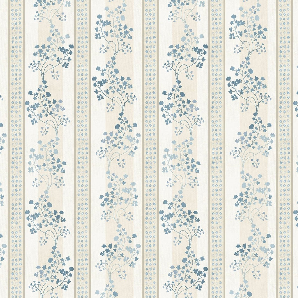 Love Fern Fabric- Blue Stripe - Liza Pruitt