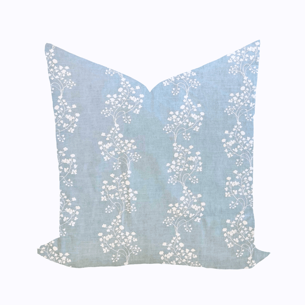 Love Fern in Blue by Evelyn Henson Bed Pillow Cover - Liza Pruitt