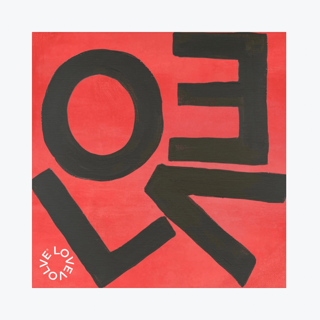LOVE Square© Print - Black and Red - Liza Pruitt