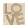 LOVE Square© Print - Camel and Tan - Liza Pruitt