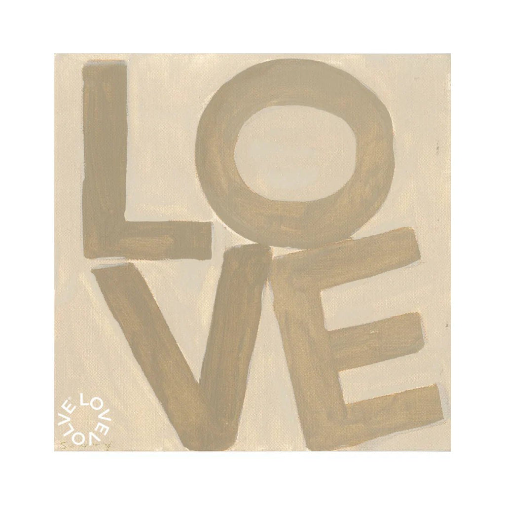 LOVE Square© Print - Camel and Tan - Liza Pruitt