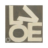 LOVE Square© Print - Cream and Chocolate - Liza Pruitt