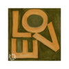 LOVE Square© Print - Orange and Chocolate - Liza Pruitt