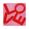 LOVE Square© Print - Red and Pink - Liza Pruitt