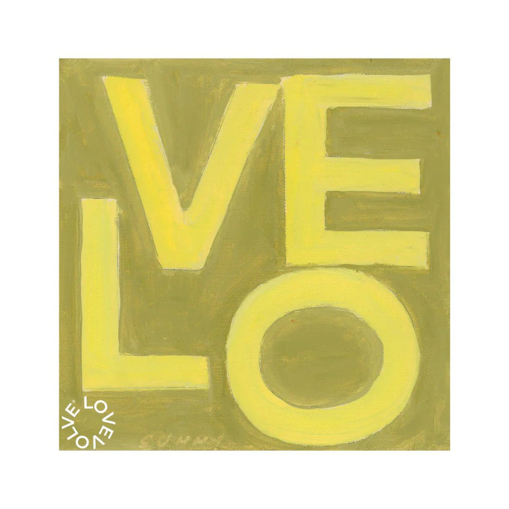 LOVE Square© Print - Yellow and Dark Yellow - Liza Pruitt
