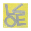 LOVE Square© Print - Yellow and Gray - Liza Pruitt