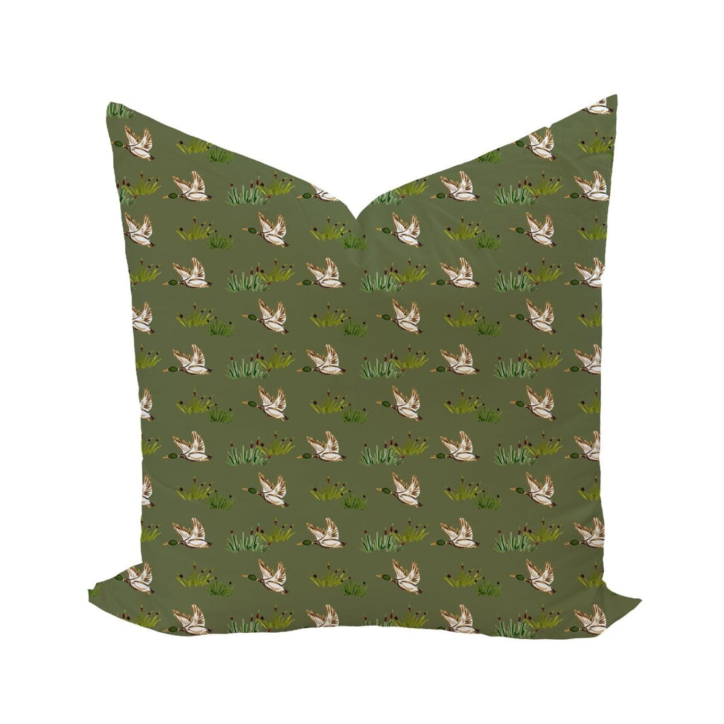 Mac in Olive Moss Pillow Cover by Camilla Moss - Liza Pruitt