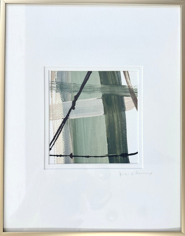 Mad For Plaid Sage II | 14" h x 11" w | Framed - Liza Pruitt