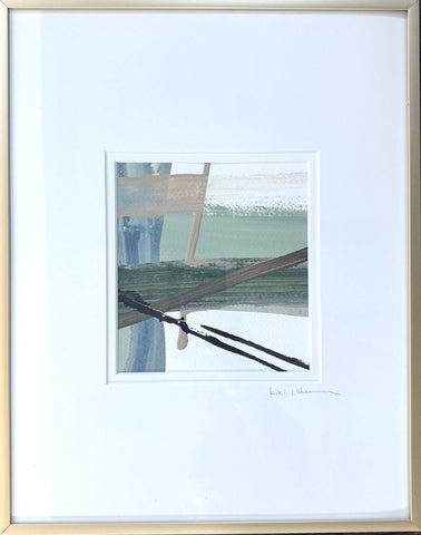 Mad For Plaid Sage IX | 14" h x 11" w | Framed - Liza Pruitt
