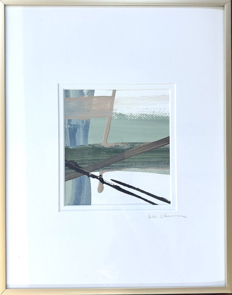 Mad For Plaid Sage IX | 14" h x 11" w | Framed - Liza Pruitt