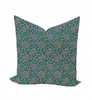 Maggie Pillow Cover in Emerald & Orchid on Storm - Liza Pruitt