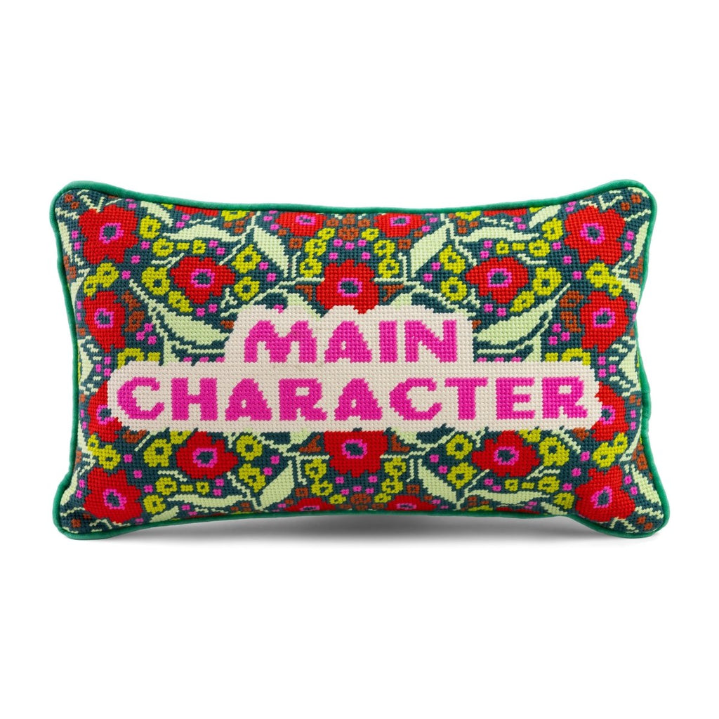 Main Character Needlepoint Pillow - Liza Pruitt