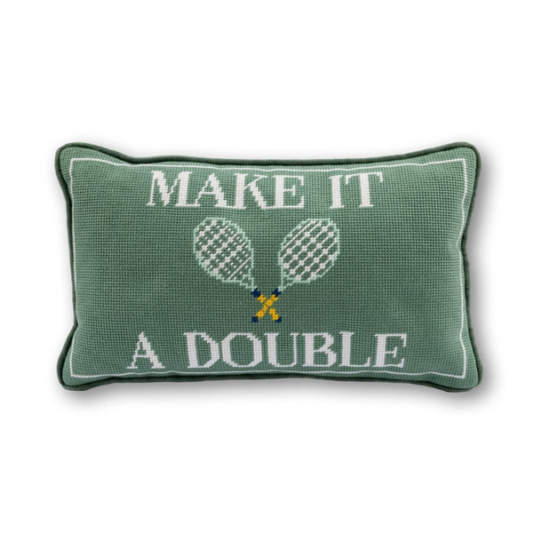 Make It A Double Needlepoint Pillow - Liza Pruitt