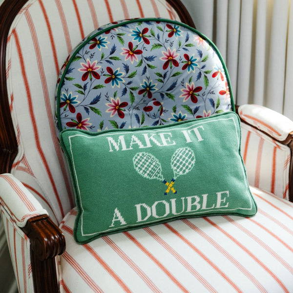 Make It A Double Needlepoint Pillow - Liza Pruitt