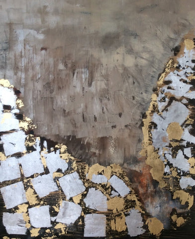Mapping Grid I | 68" h x 48" w - Liza Pruitt