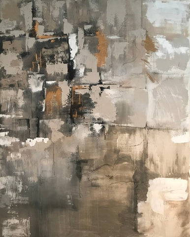 Mapping Grid II | 68" h x 48" w - Liza Pruitt