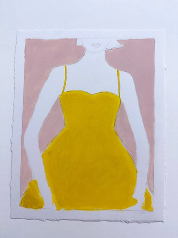 Marigold | 10" h x 8" w | Framed - Liza Pruitt
