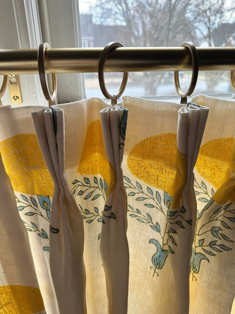 Marigold by Schumacher Café Curtain Panel - Liza Pruitt