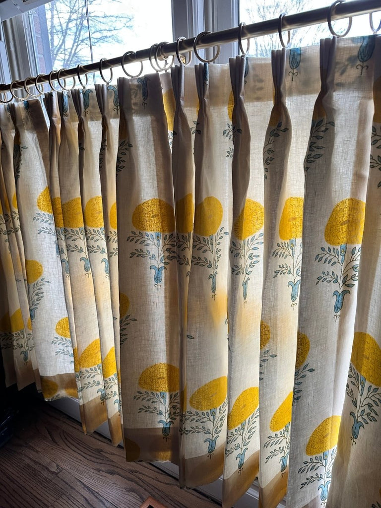 Marigold by Schumacher Café Curtain Panel - Liza Pruitt