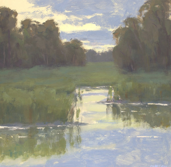 Marsh Clouds Clearing | 18" h x 18" w - Liza Pruitt