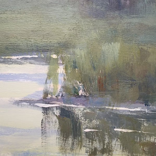 Marsh Clouds Clearing | 18" h x 18" w - Liza Pruitt